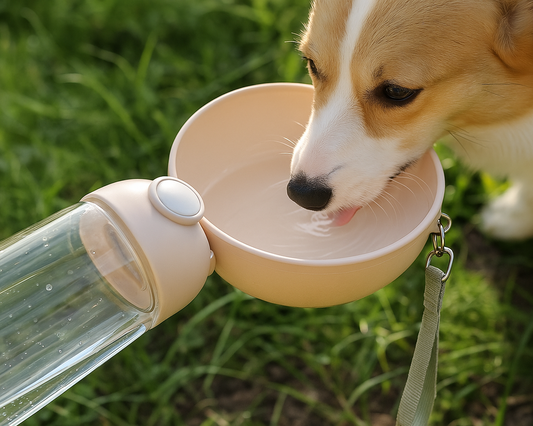 Bouteille d’Eau Portable avec Gamelle pour Animaux