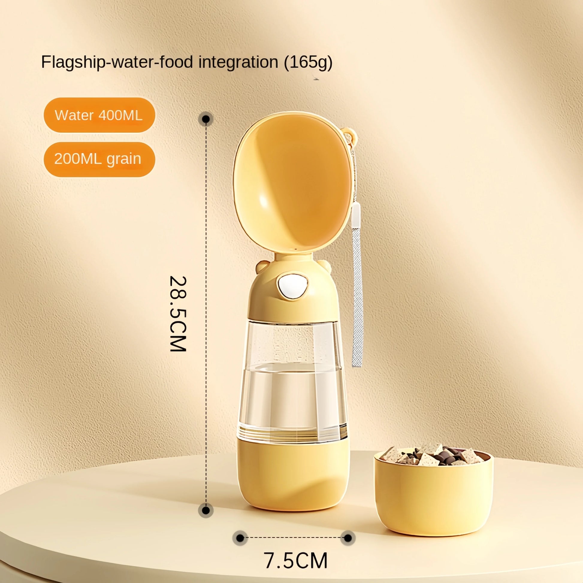 Bouteille d’Eau Portable avec Gamelle pour Animaux