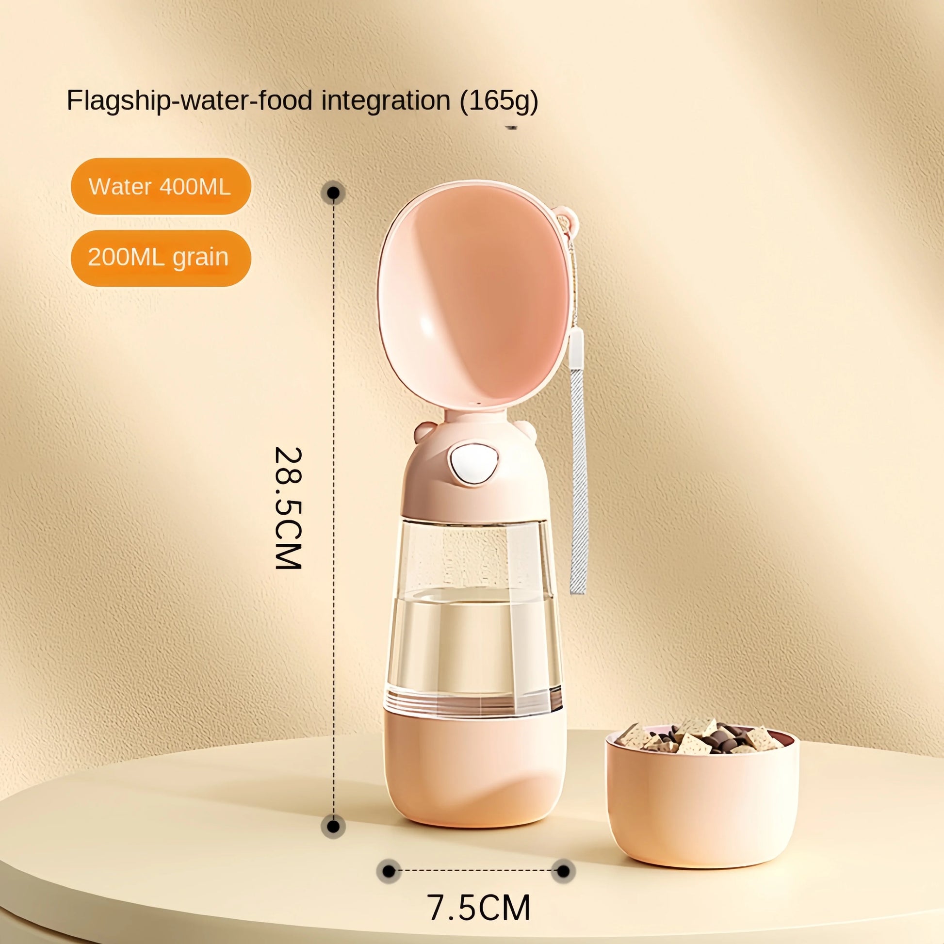 Bouteille d’Eau Portable avec Gamelle pour Animaux